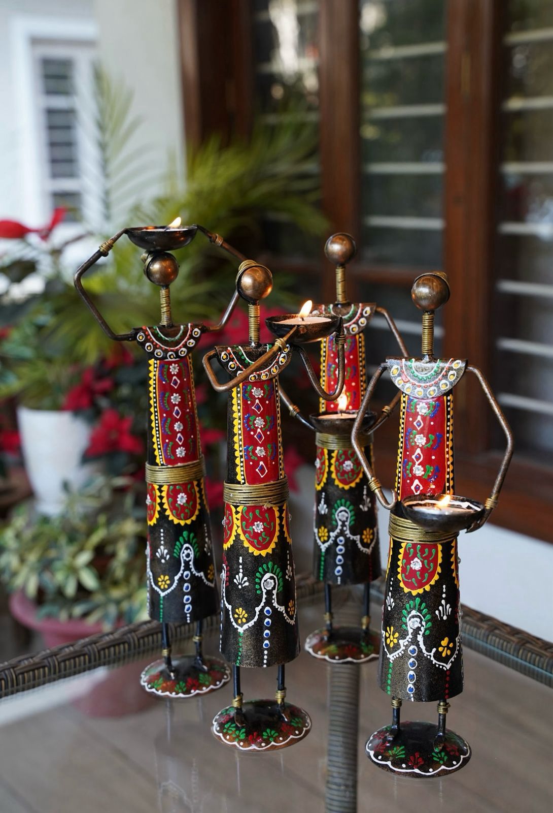 Lady Farmer Tea Light Set of 4