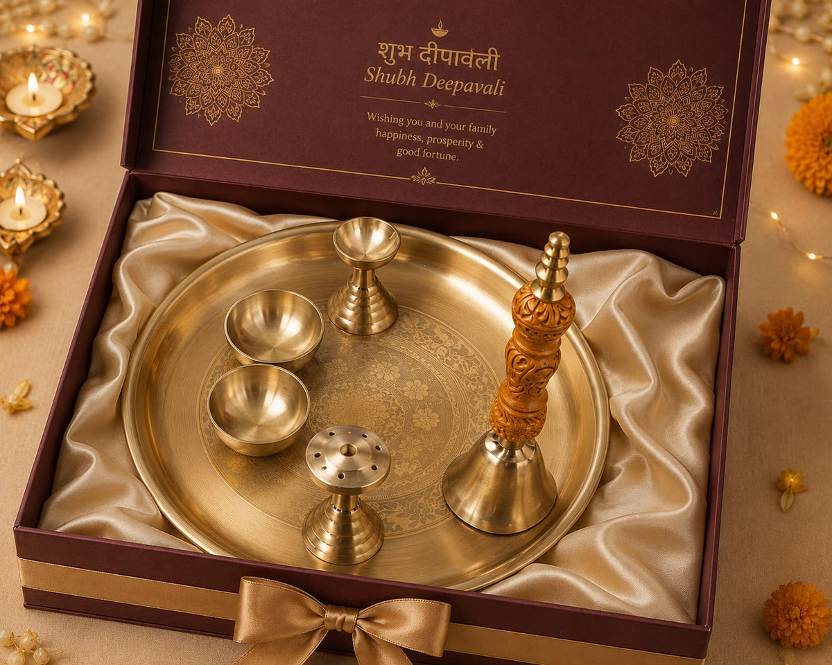 Fine Kansa Pooja Thaali Set