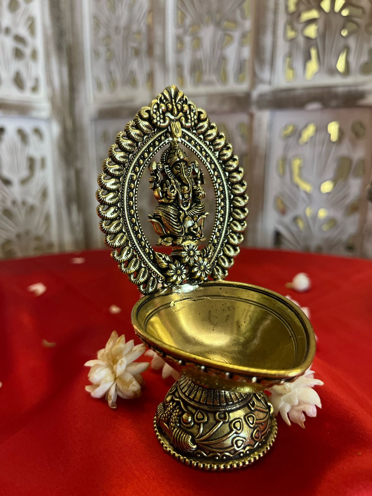 Brass Lord Ganesha Diya