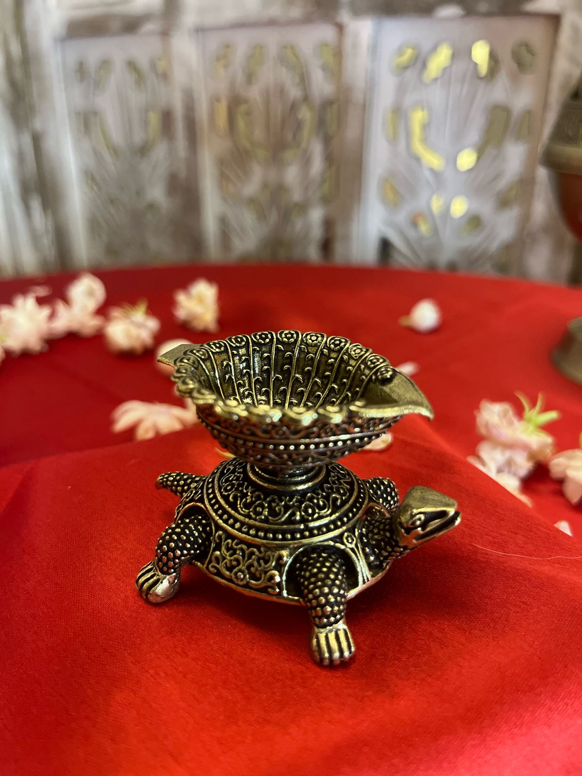 Brass Tortoise Deepak ( Superfine Quality)