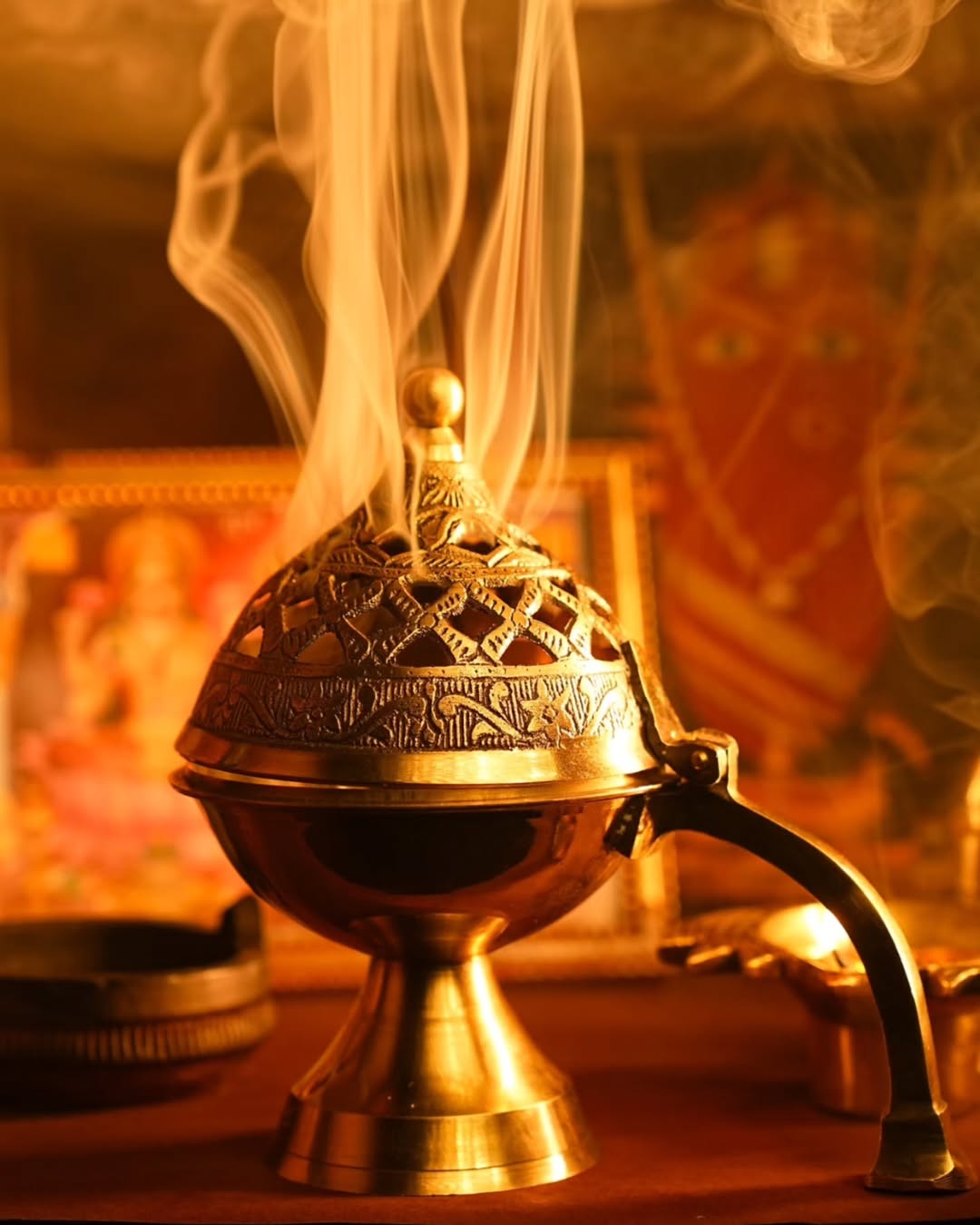 Classy Brass Lobaan Daan /Home Purifying Lamp